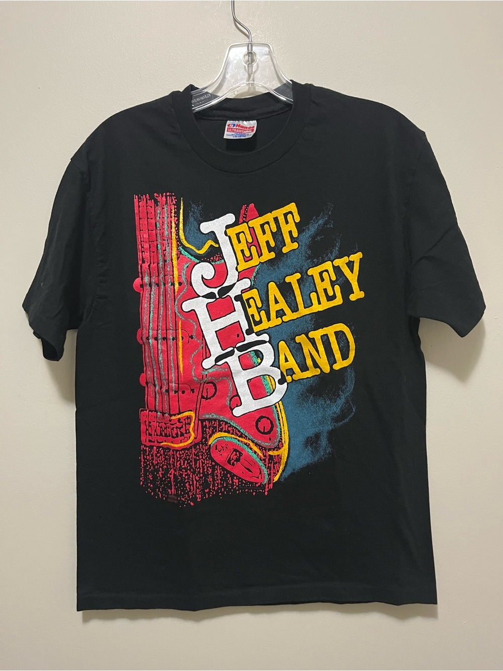 Vintage 1992 The Jeff Healey Band Graphic T-Shirt (Original Hanes Ultraweight)